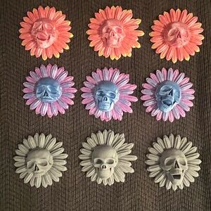 3D Print Skull Flower Bundle - 9